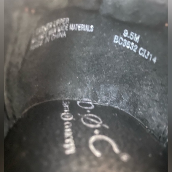 BOC Born Womens Leather Wedge Clogs Shoes size 9.5M - Picture 5 of 6